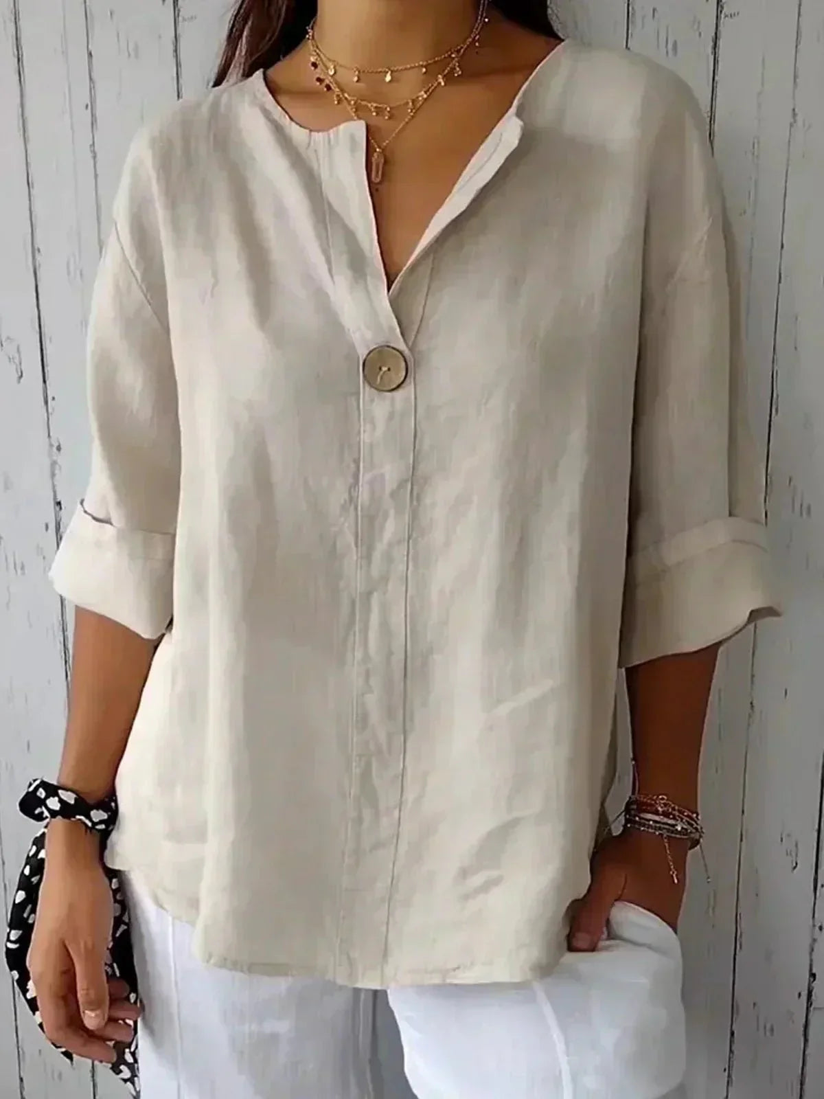 Amara™ Relaxed V-Neck Top