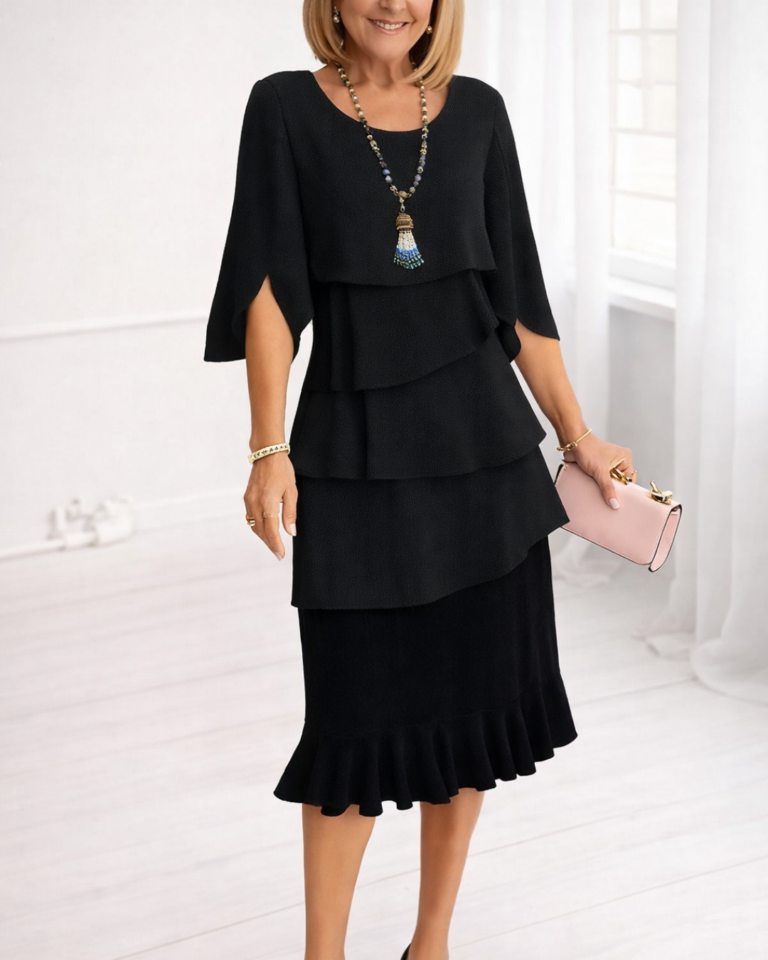 Elizabeth™ Ruffle Midi Dress