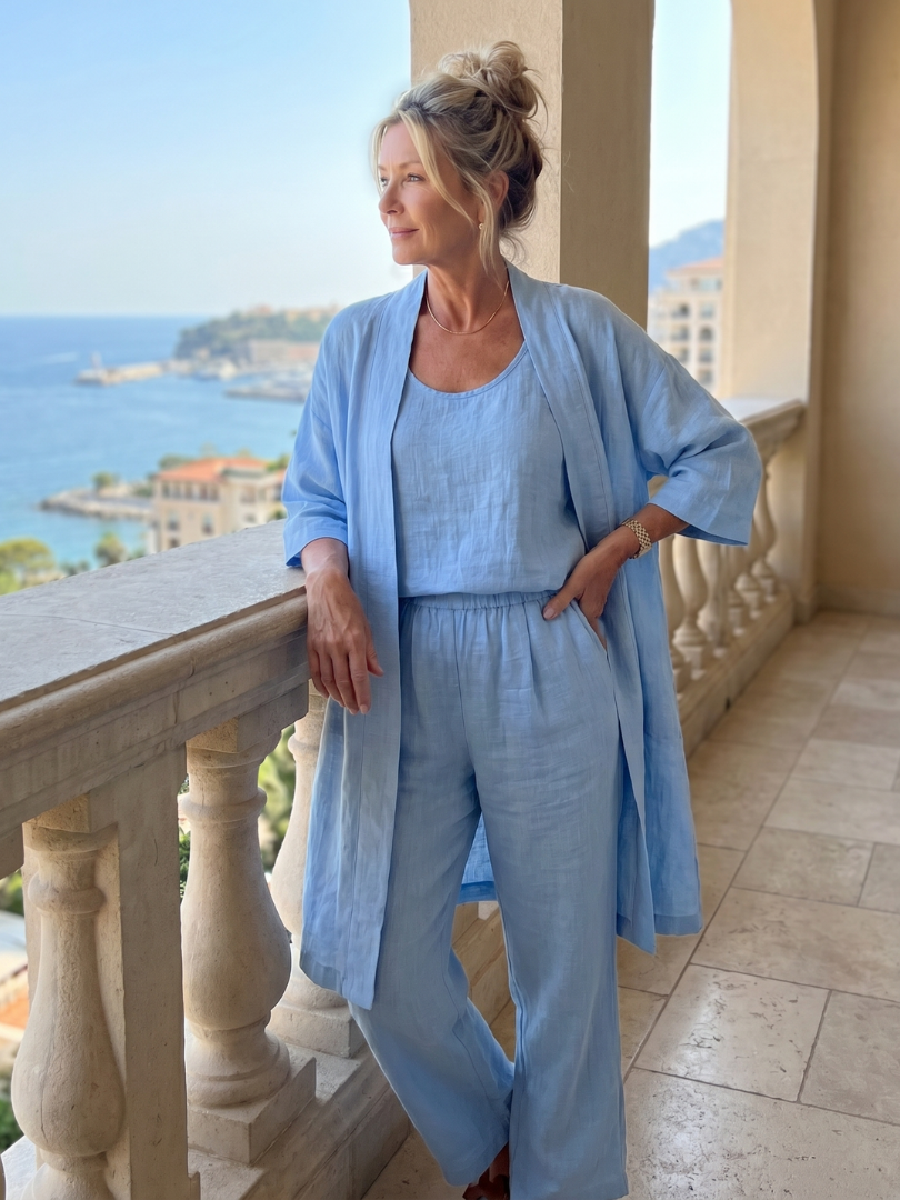 Willa | Three Piece Relaxed Top Pant Set