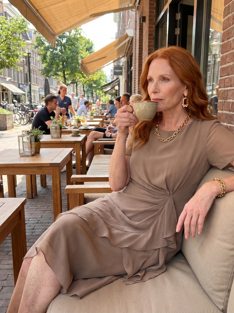 Blake™ Elegant Chiffon Draped Dress
