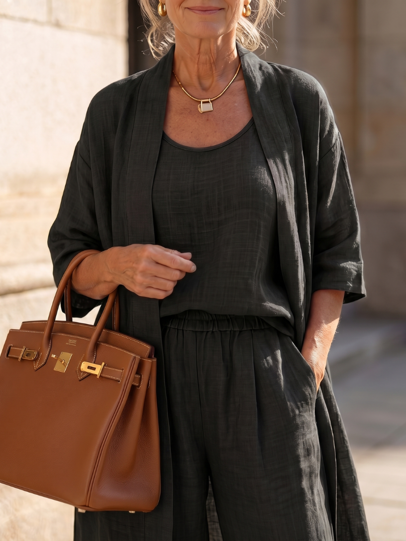 Willa | Three Piece Relaxed Top Pant Set