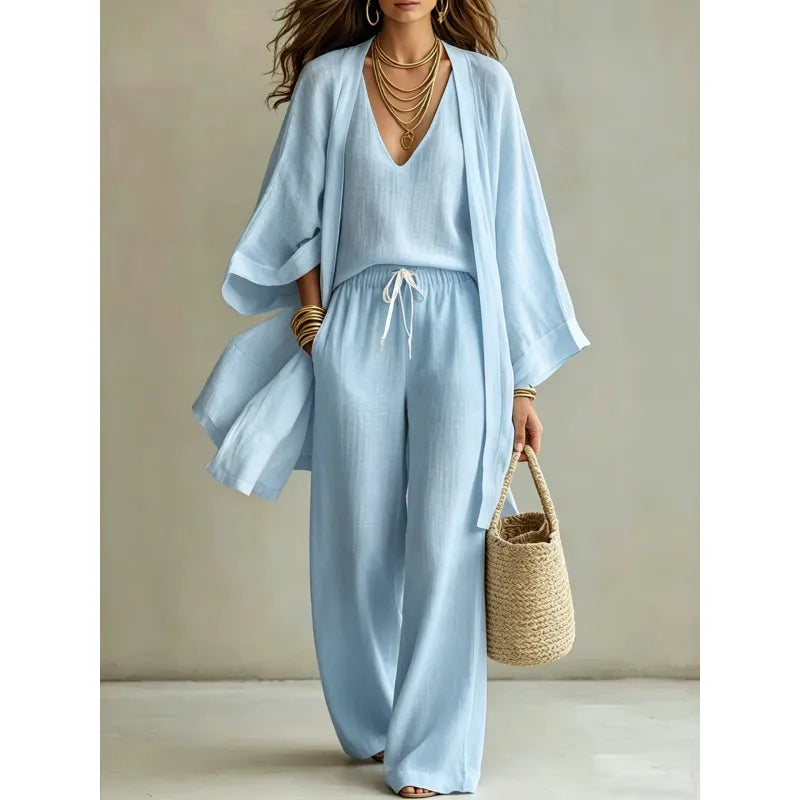 Olivia | 3-piece Linen Look Set