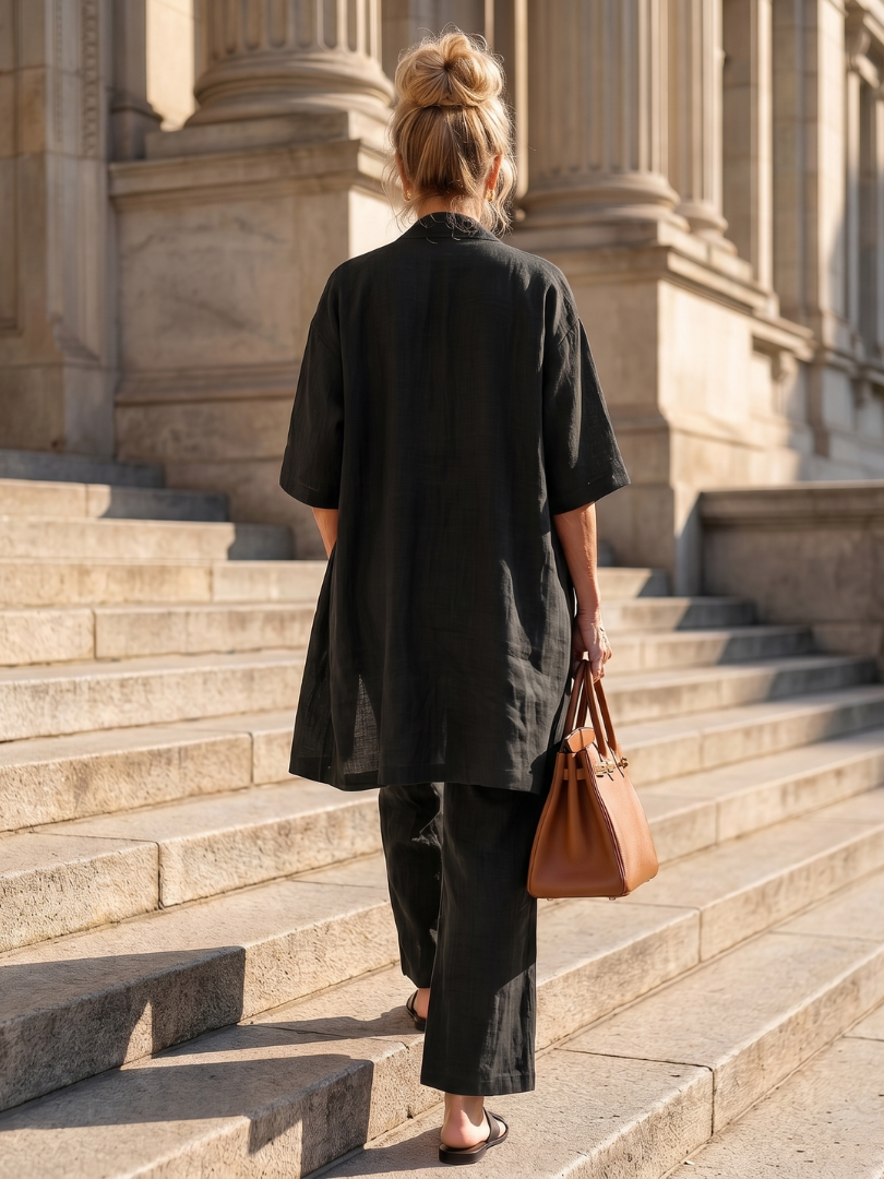 Willa | Three Piece Relaxed Top Pant Set