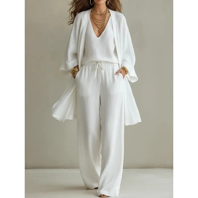 Olivia | 3-piece Linen Look Set