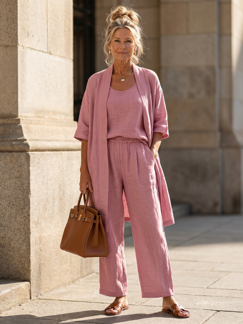 Willa | Three Piece Relaxed Top Pant Set