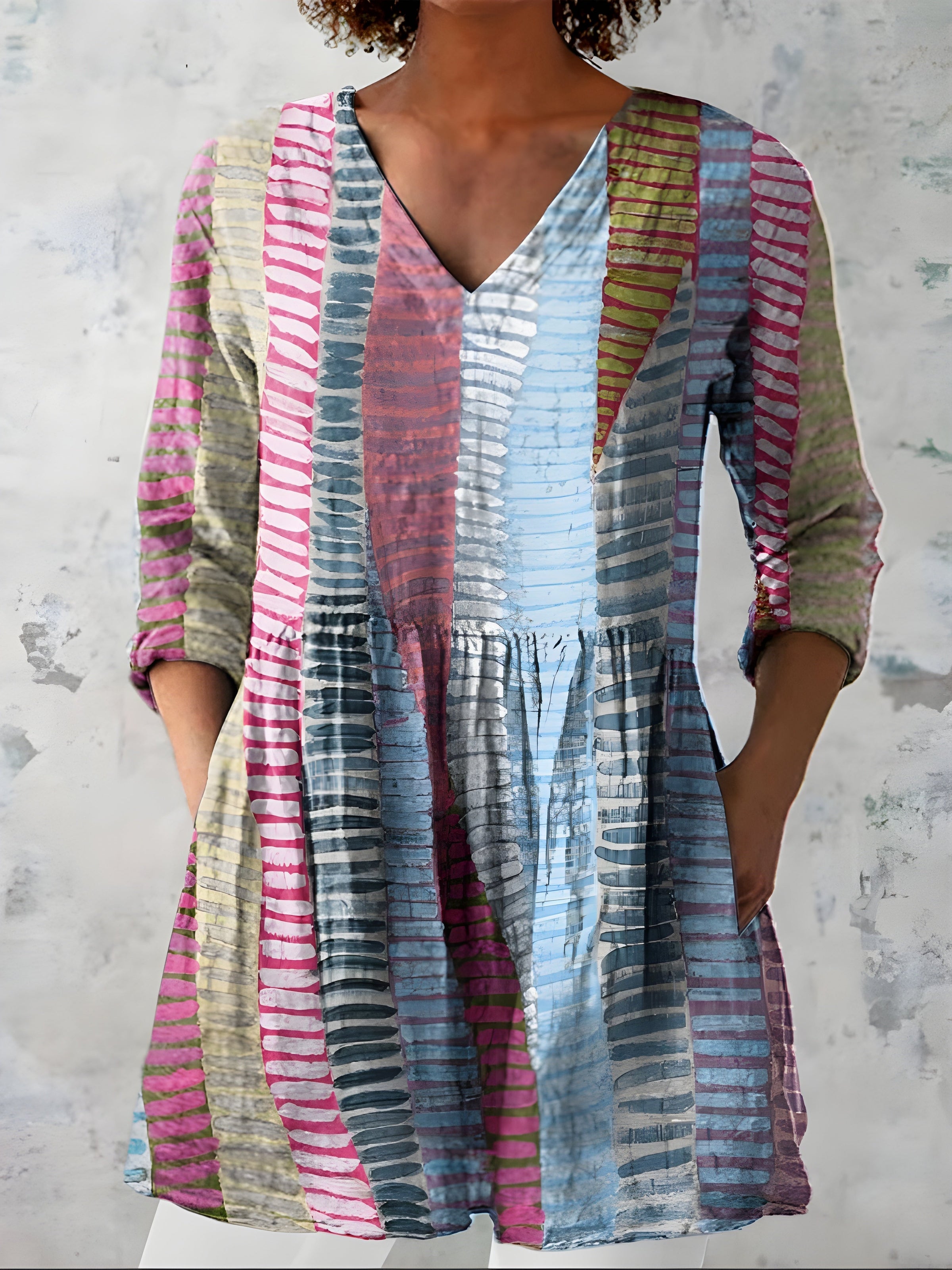 Willow| Long Blouse with V-Neck