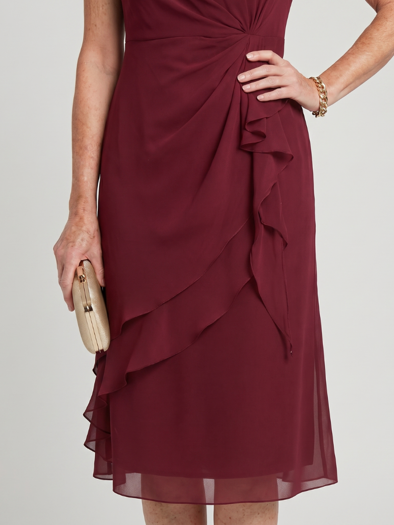 Blake™ Elegant Chiffon Draped Dress