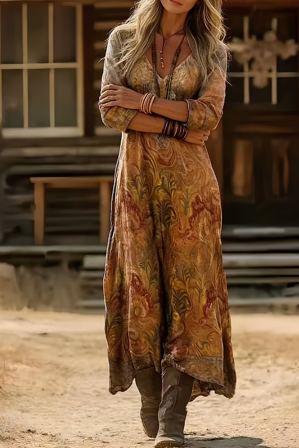 Valeria™ Bohemian Floral Maxi Dress