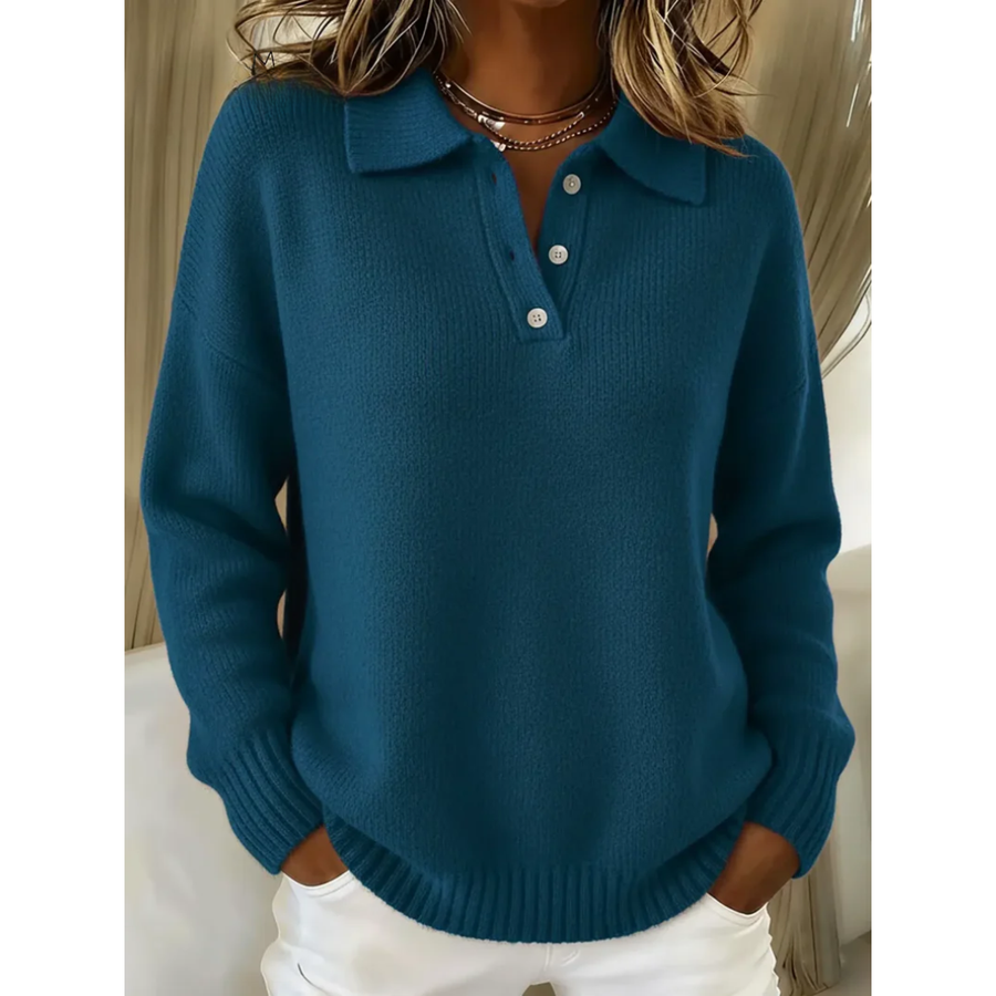 Avianna™ Collared Button Knit Sweater