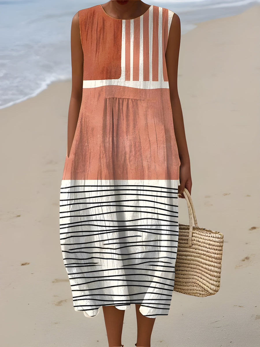 Skye™ Striped Midi Dress