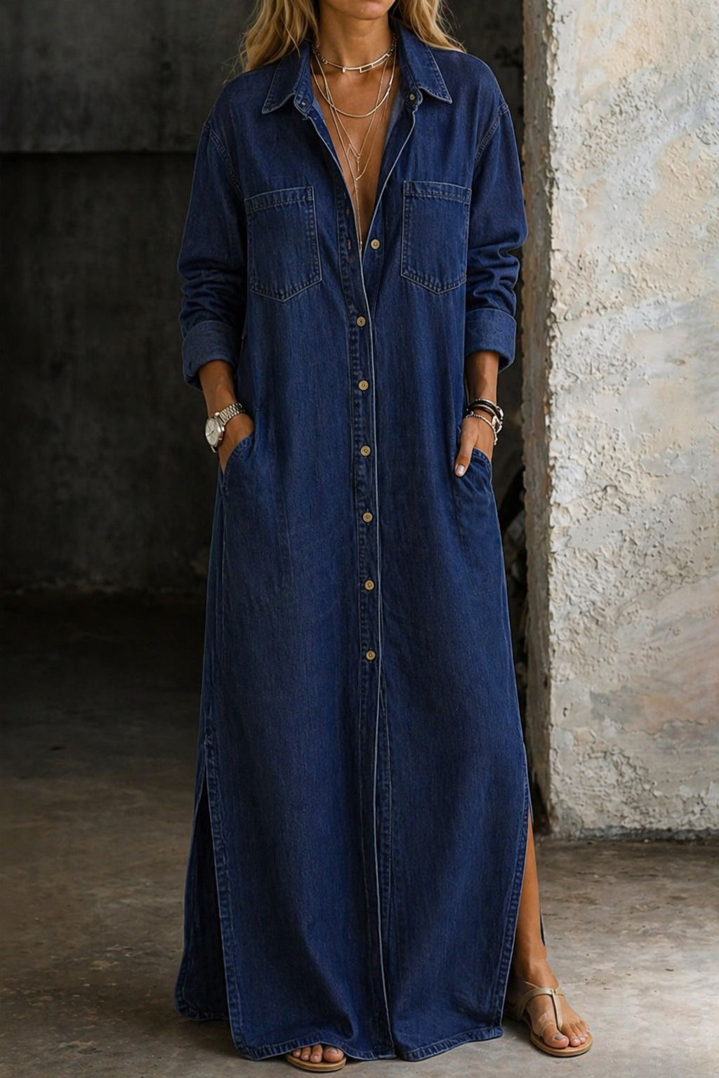 Rhea | Button Down Dress