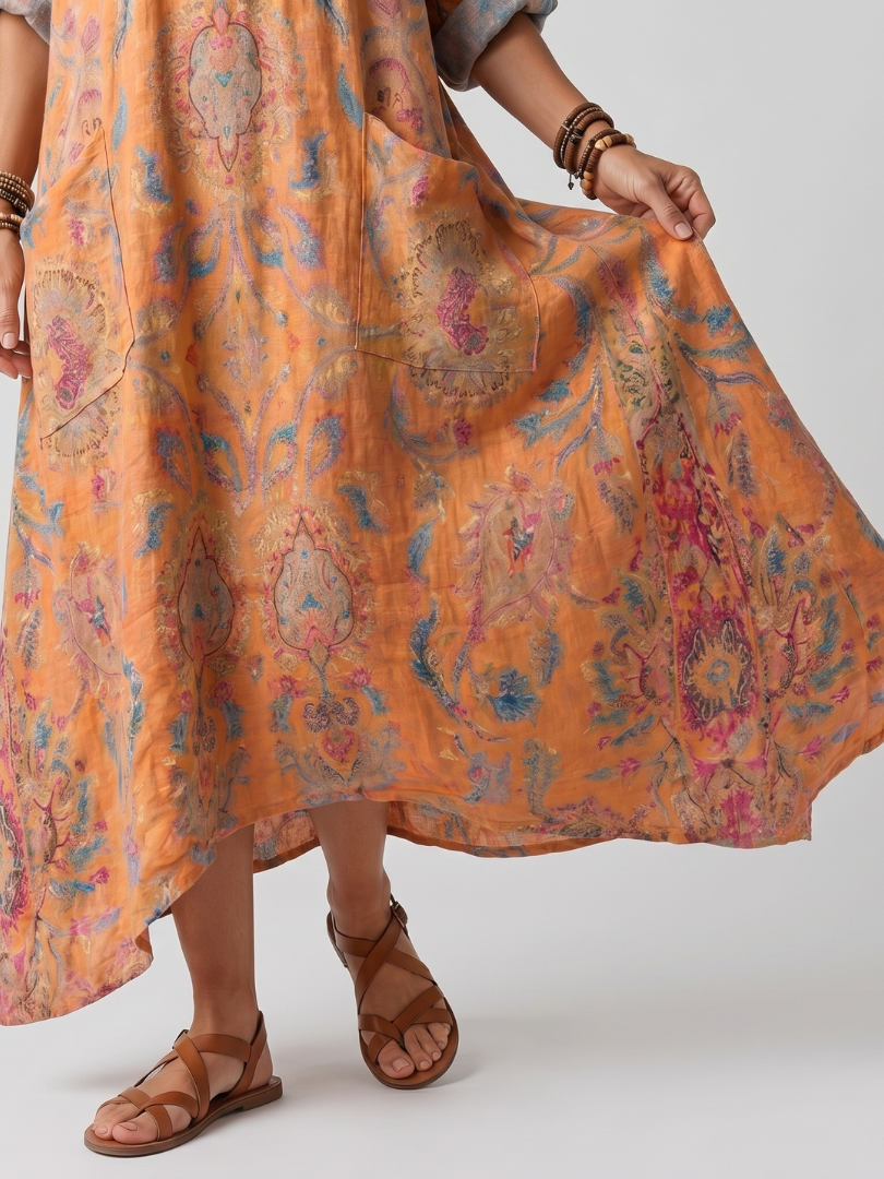 Remi | Printed Midi Dress