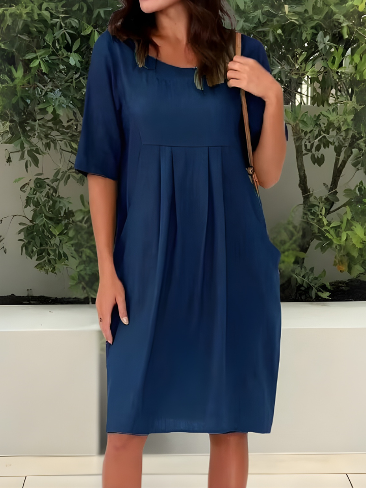 Elicia™  Relaxed Fit Dress With Pockets