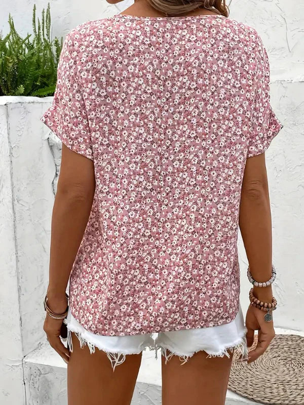 Amira™ - Floral Button-Up Blouse