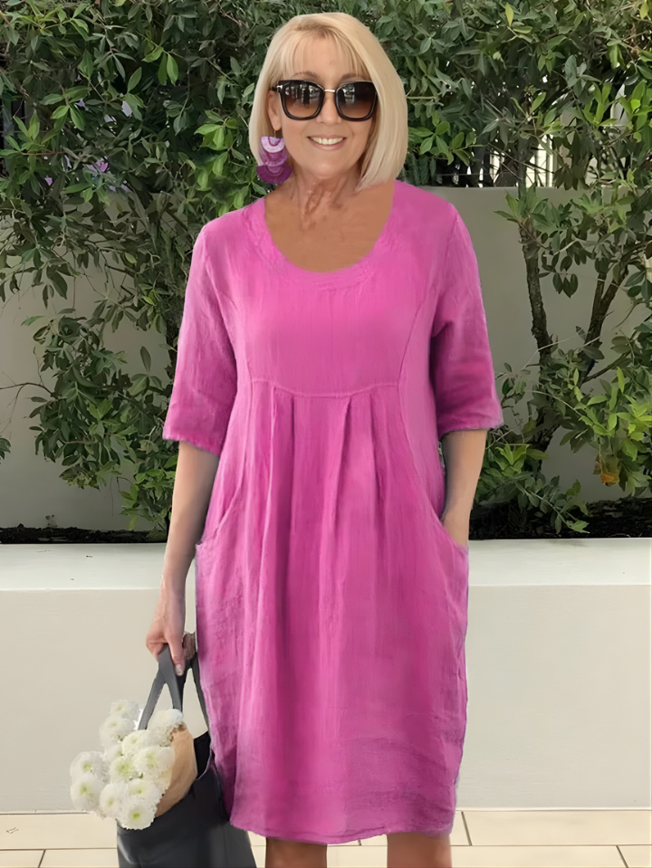 Elicia™  Relaxed Fit Dress With Pockets
