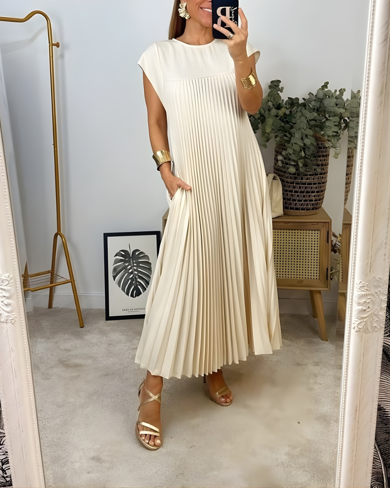 Callista™ Elegant Pleated Dress