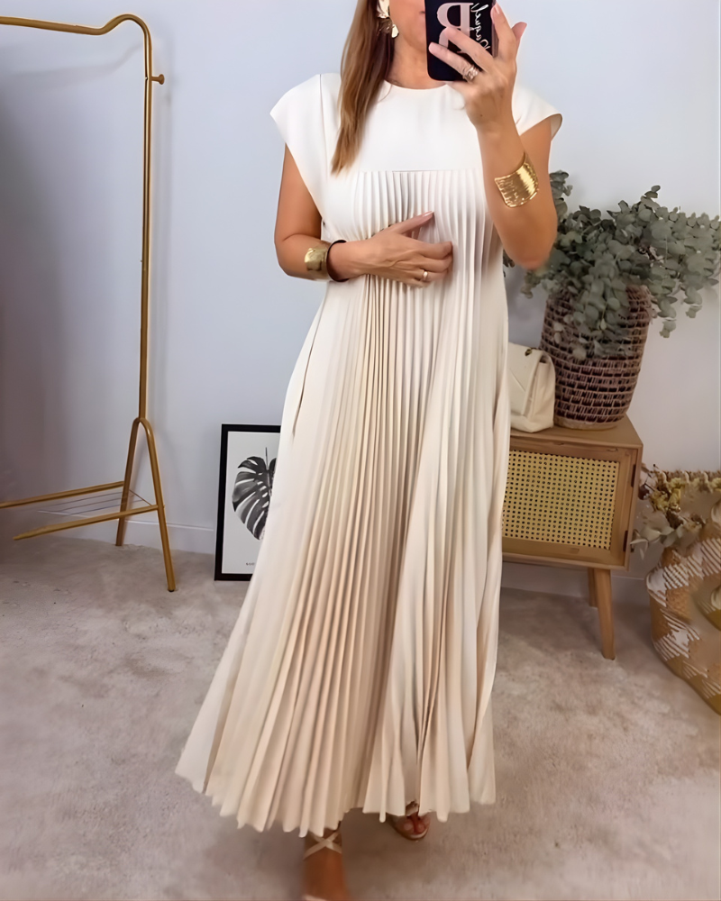 Callista™ Elegant Pleated Dress
