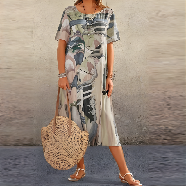 Heather™ Comfortable Floral Dress