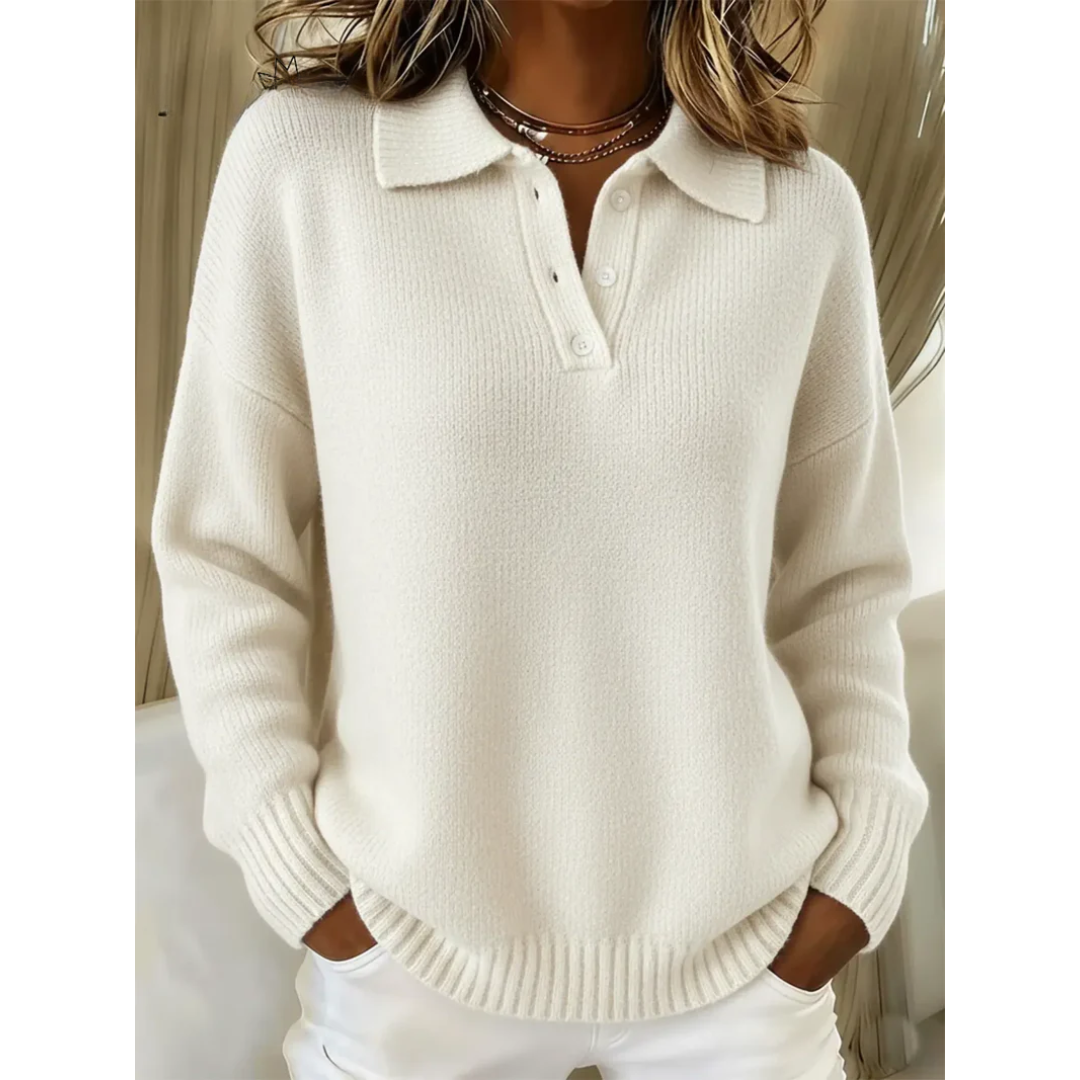 Avianna™ Collared Button Knit Sweater