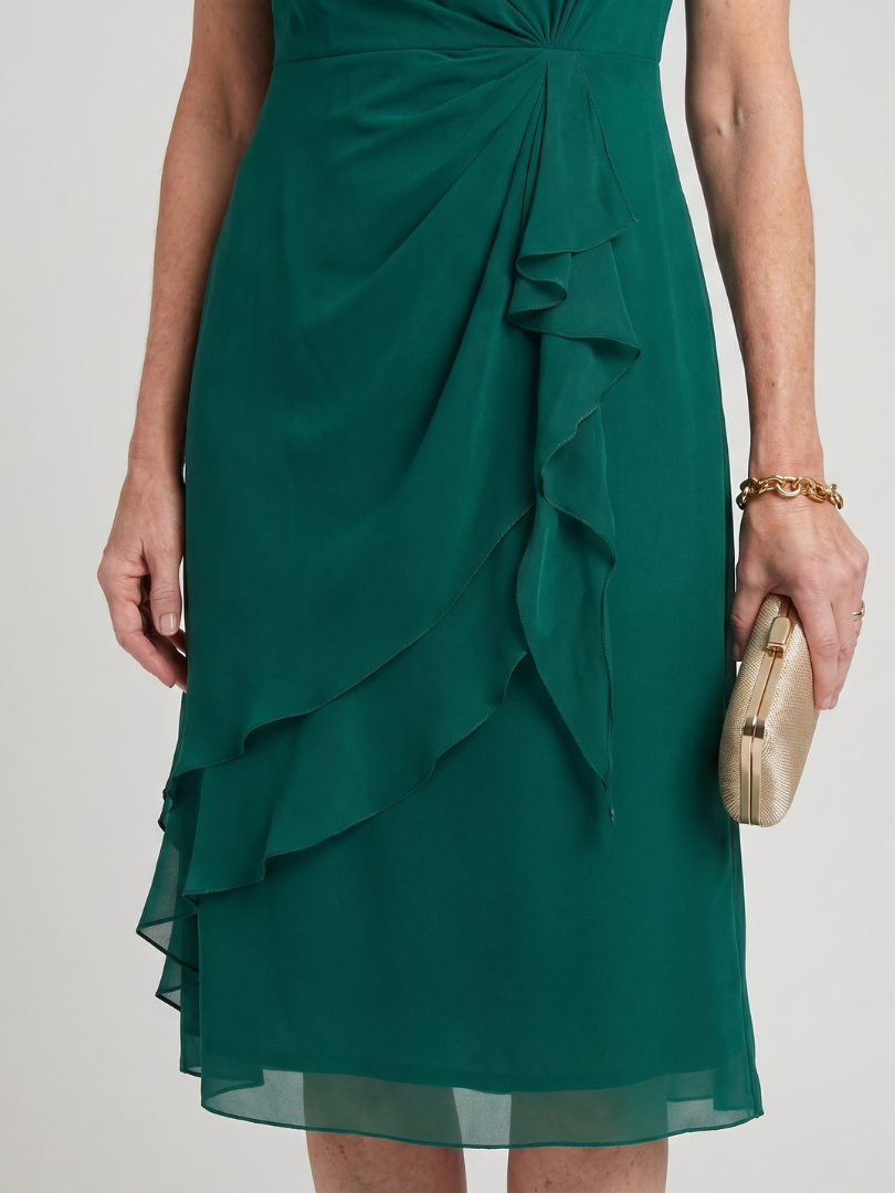 Blake™ Elegant Chiffon Draped Dress
