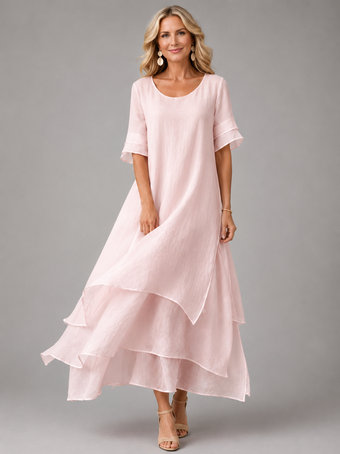 Olive™ Flowing Grace Maxi Dress