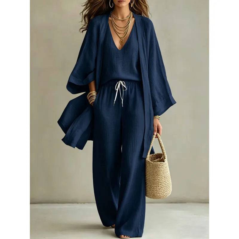 Olivia | 3-piece Linen Look Set