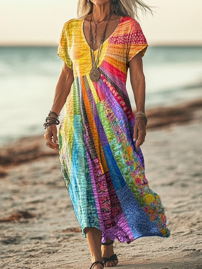 Veda™ Bohemian Sun Maxi Dress