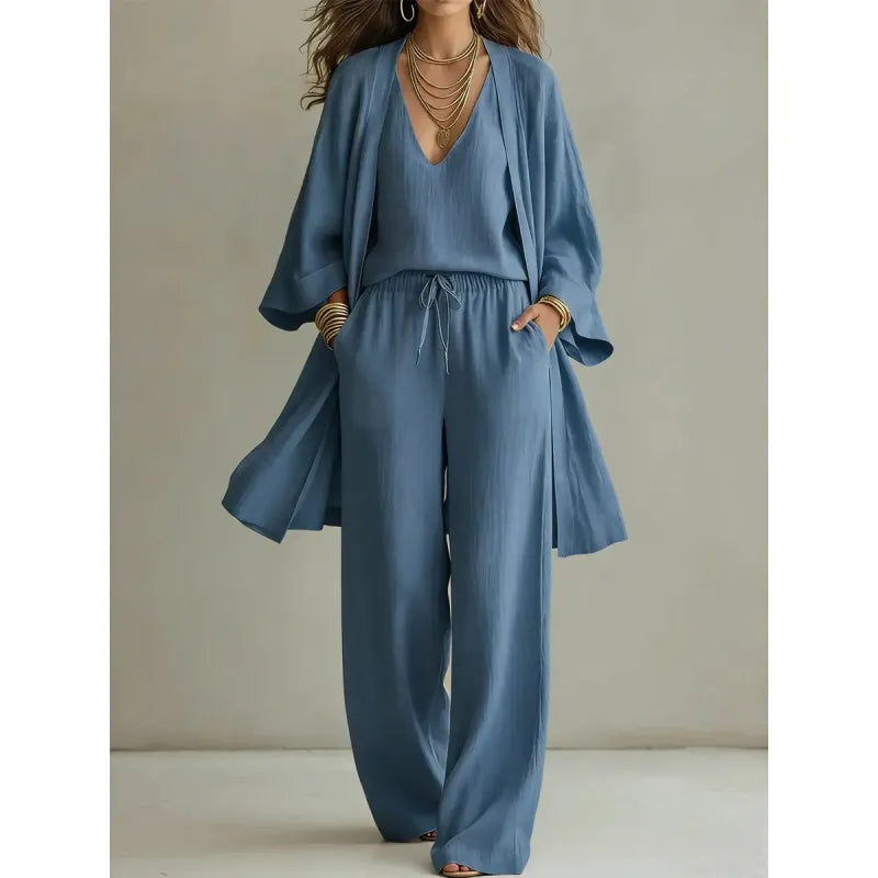 Olivia | 3-piece Linen Look Set