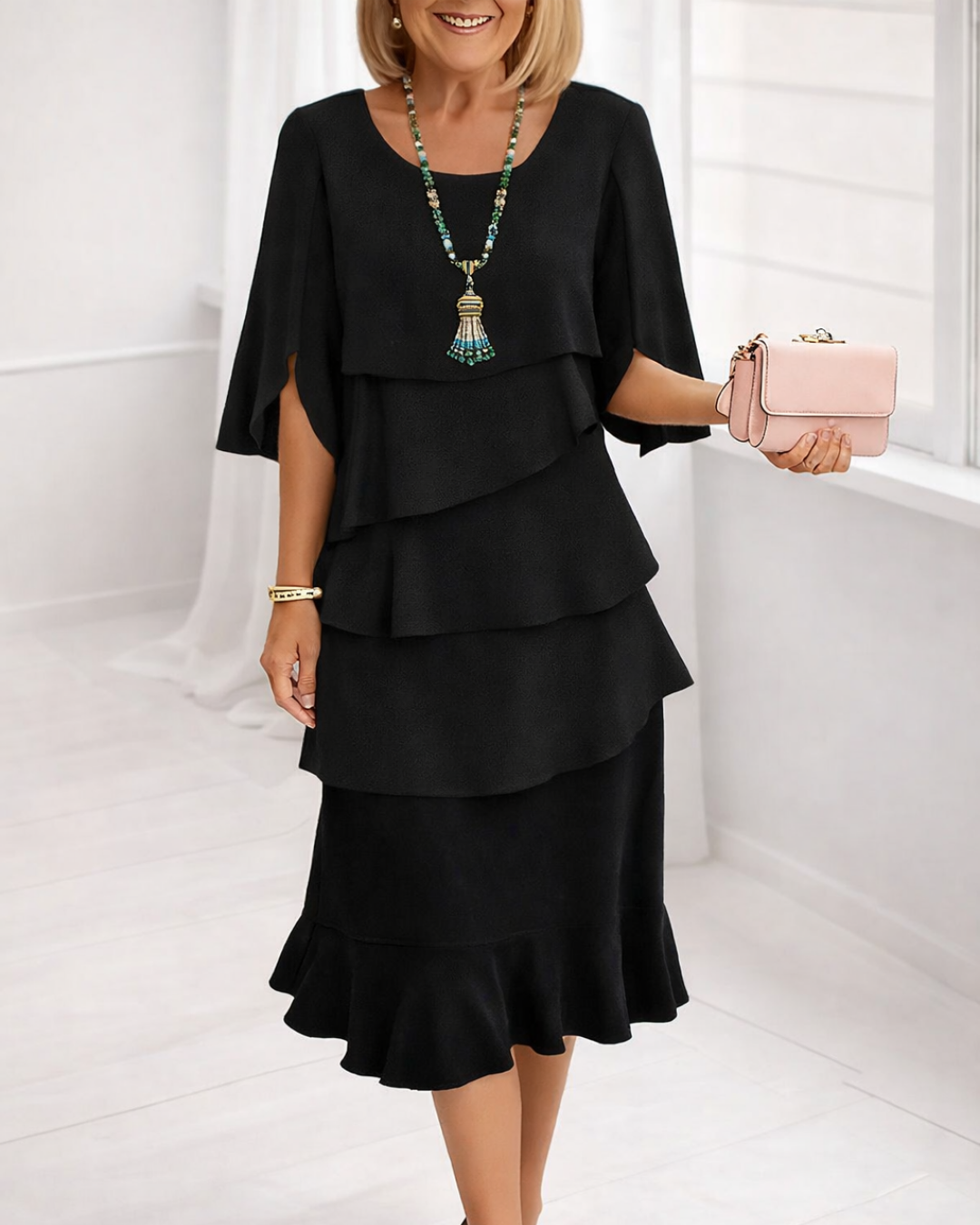 Elizabeth™ Ruffle Midi Dress