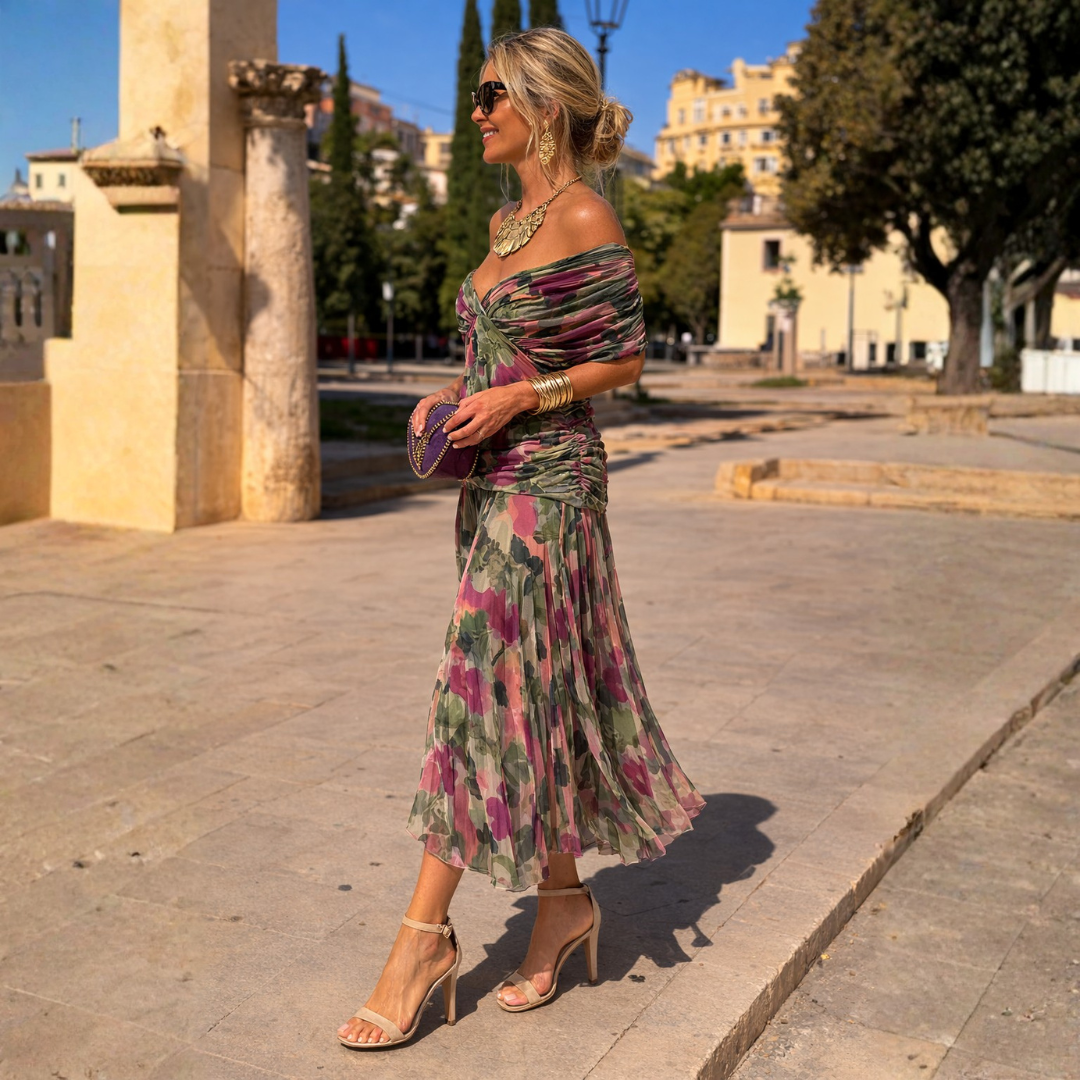 Valentina | Off Shoulder Maxi Dress