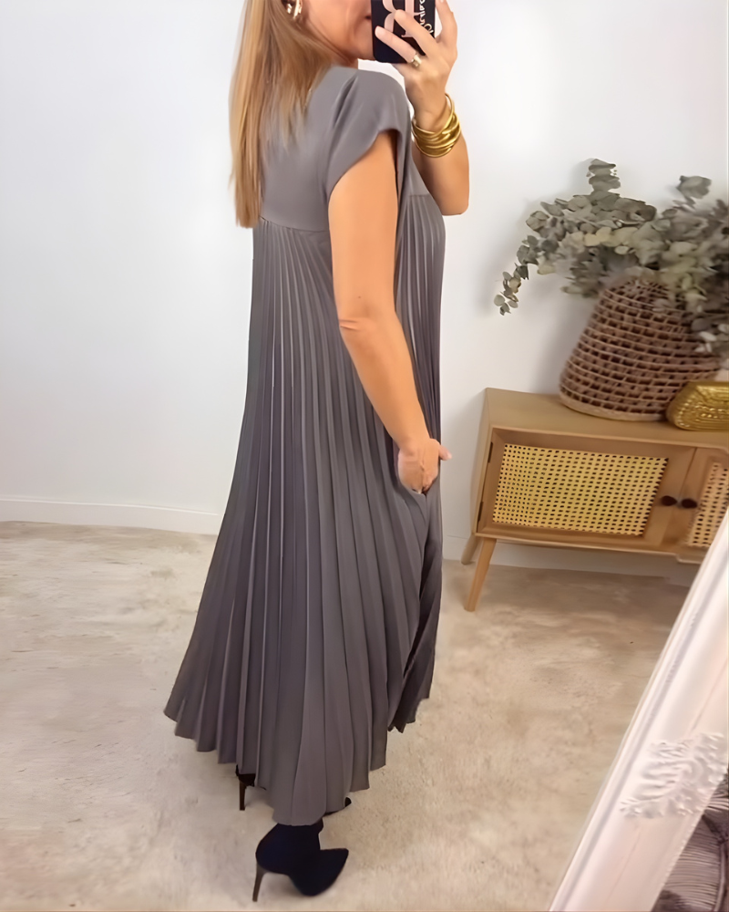Callista™ Elegant Pleated Dress