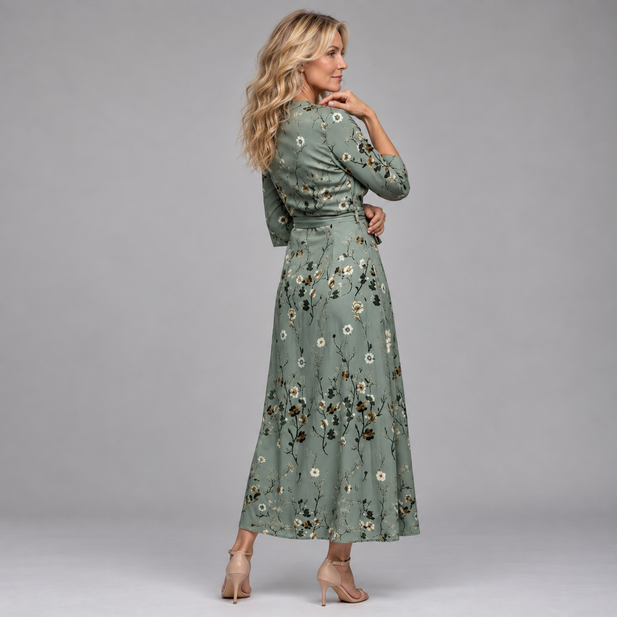 Adeline | Halter Bloom Flow Maxi Dress