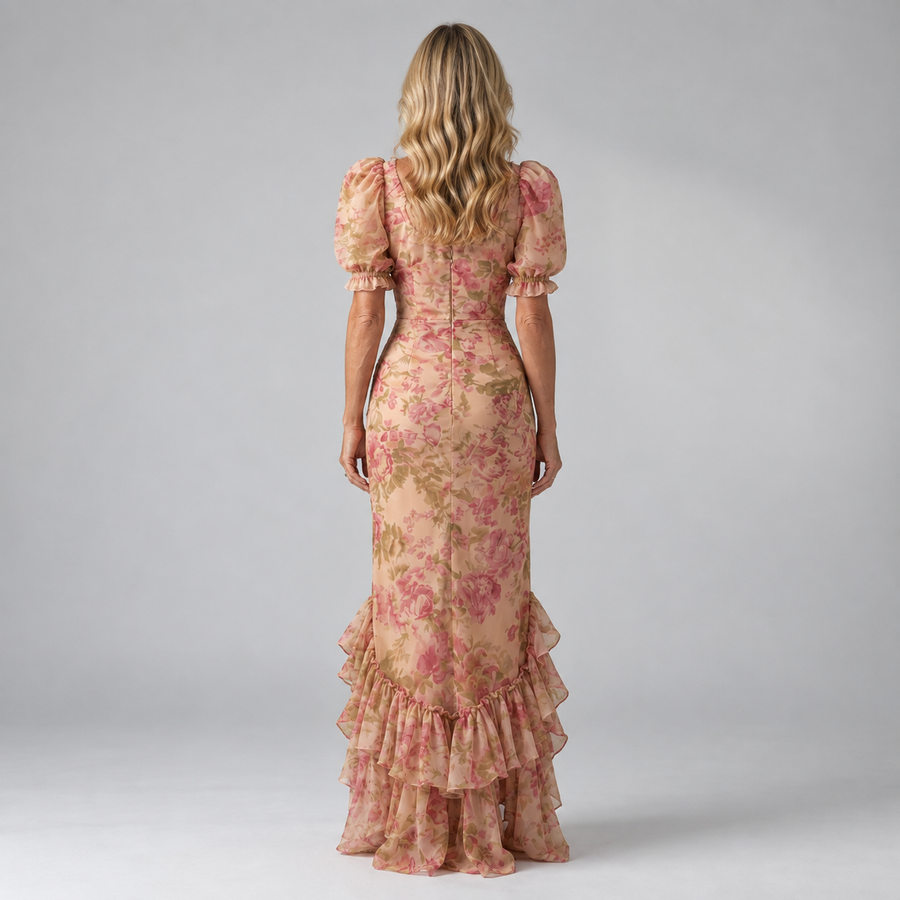 Vianne | Gentle High Neck Maxi Dress