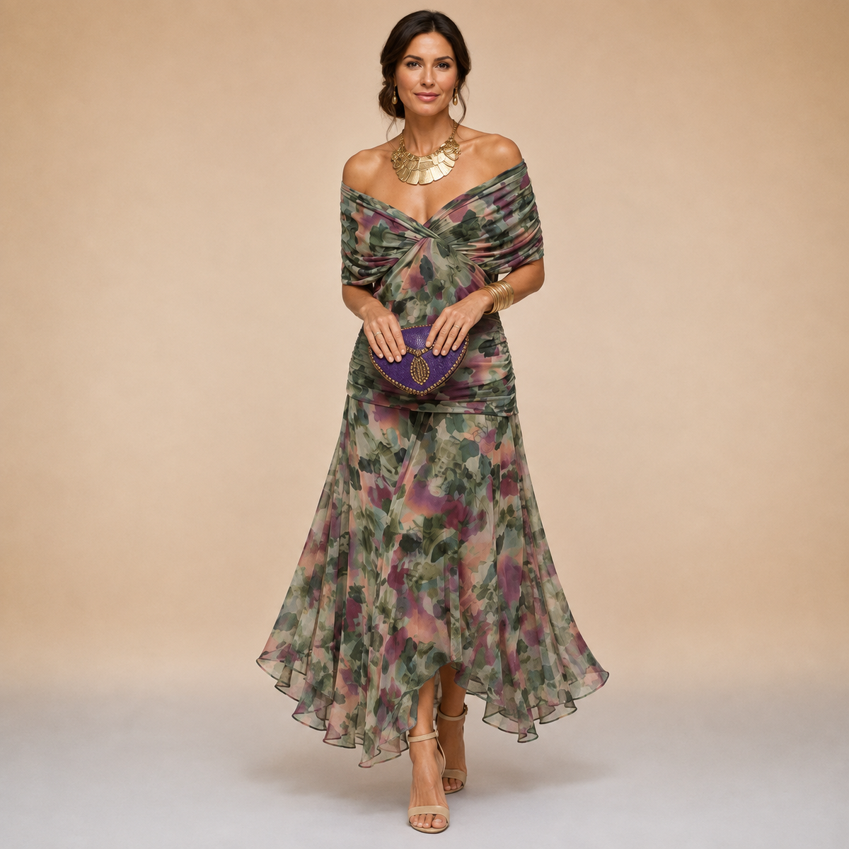 Valentina | Off Shoulder Maxi Dress