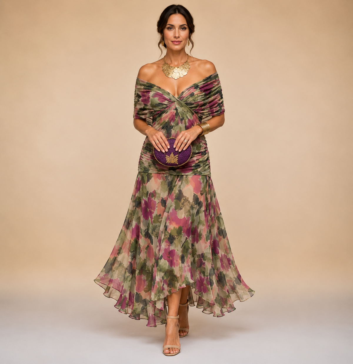 Valentina | Off Shoulder Maxi Dress