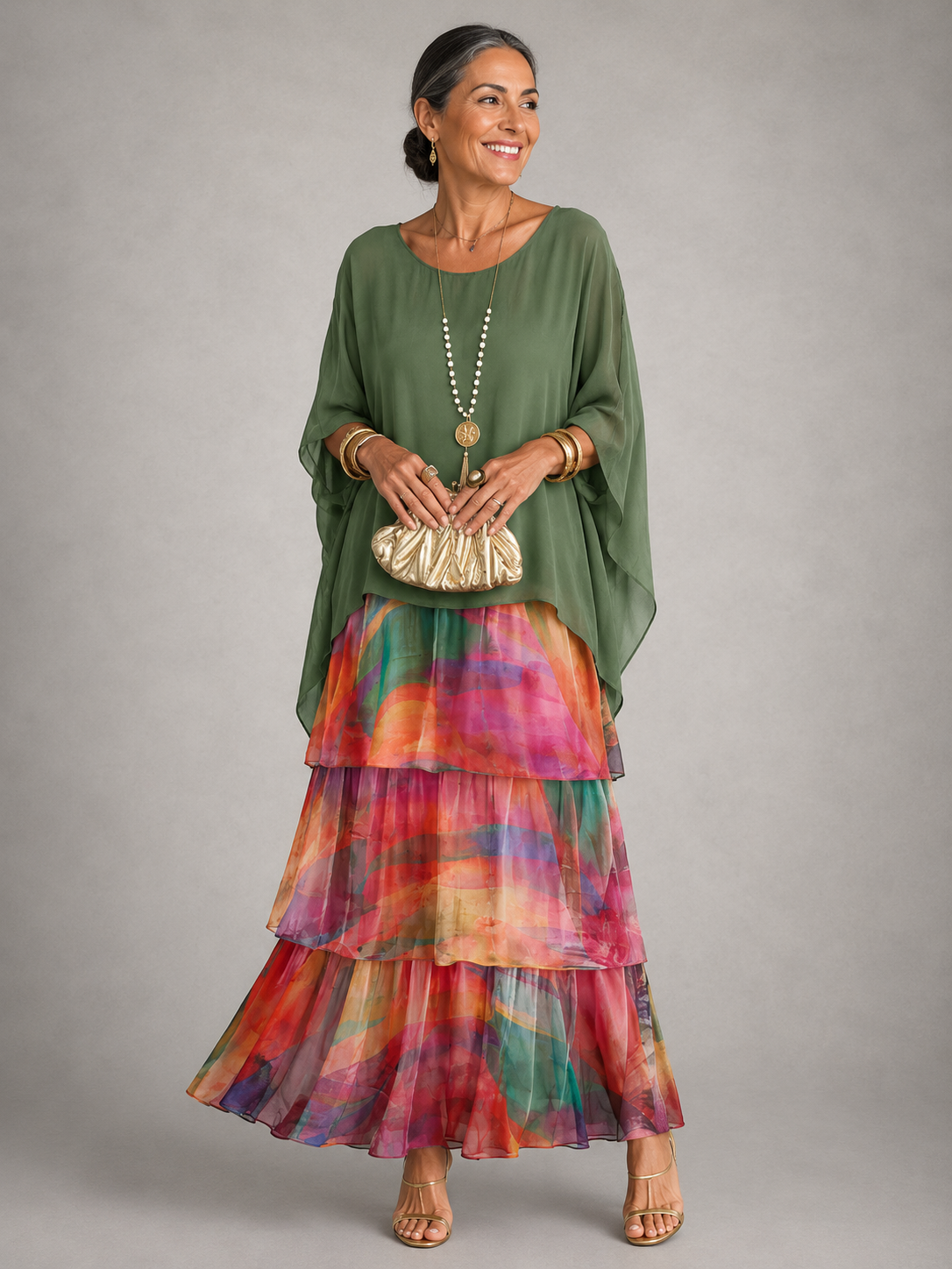 Vanessa™ Elegant Flowing Maxi Dress