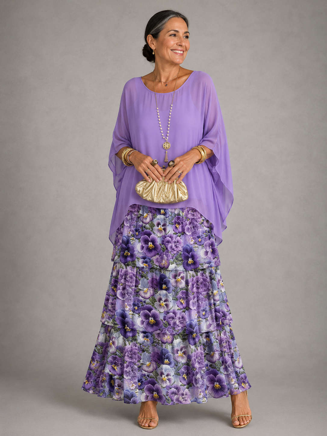 Vanessa™ Elegant Flowing Maxi Dress