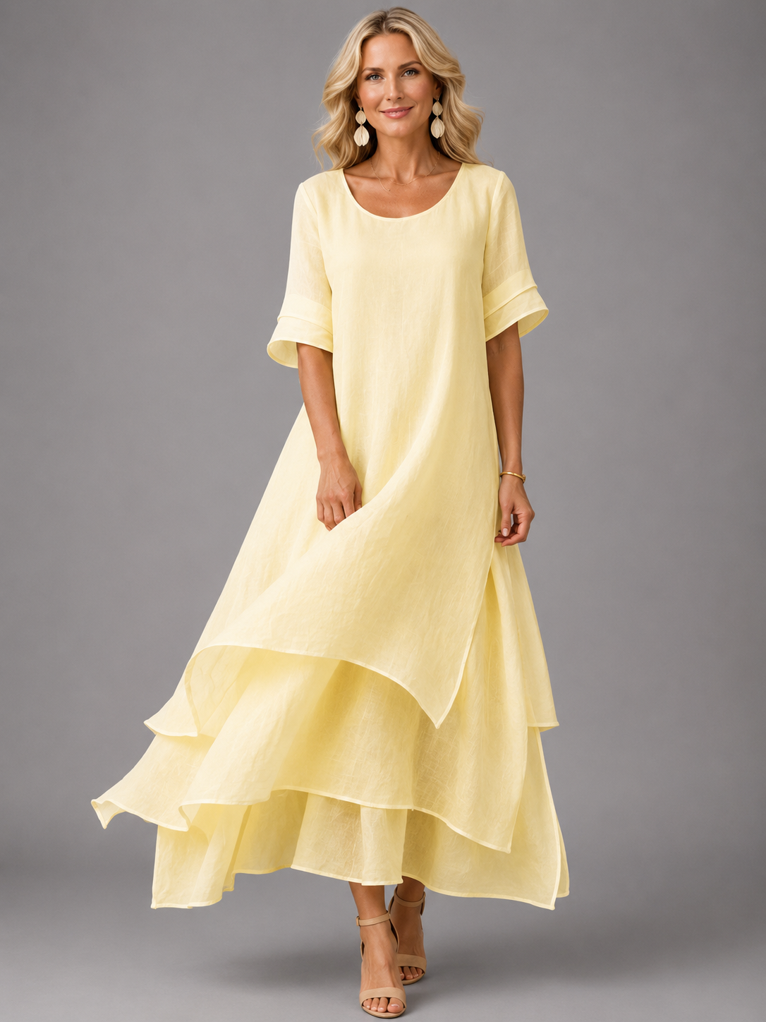 Olive™ Flowing Grace Maxi Dress