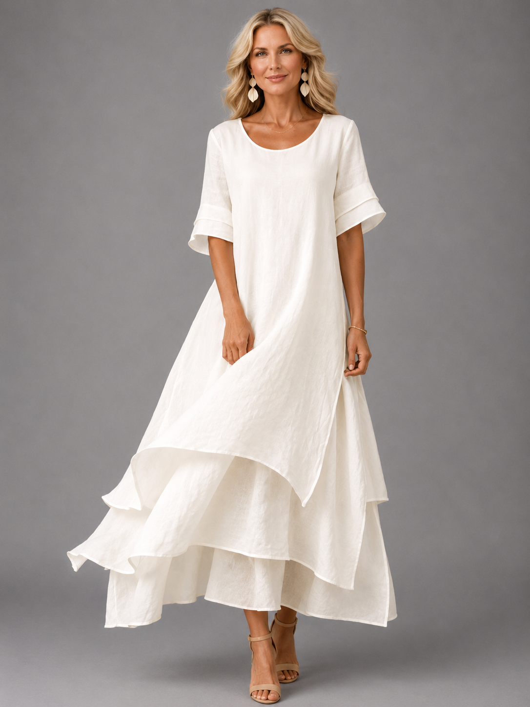 Olive™ Flowing Grace Maxi Dress