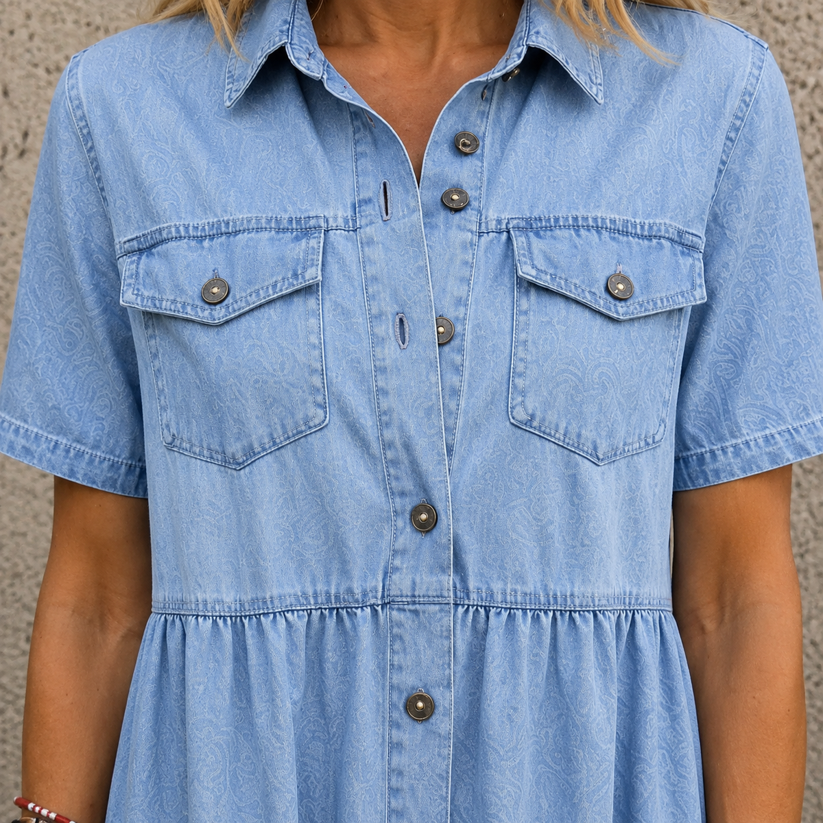Elizabeth | Button-Front Midi Dress
