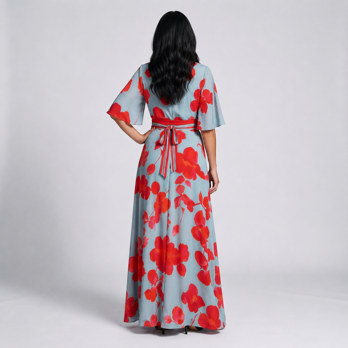 Adele | Floral Wrap Maxi Dress