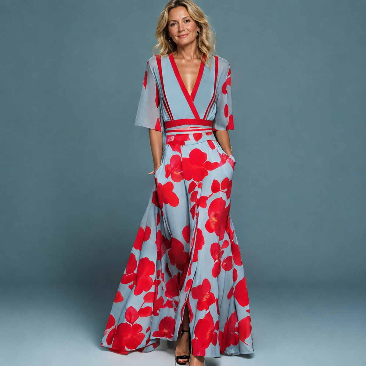 Adele | Floral Wrap Maxi Dress
