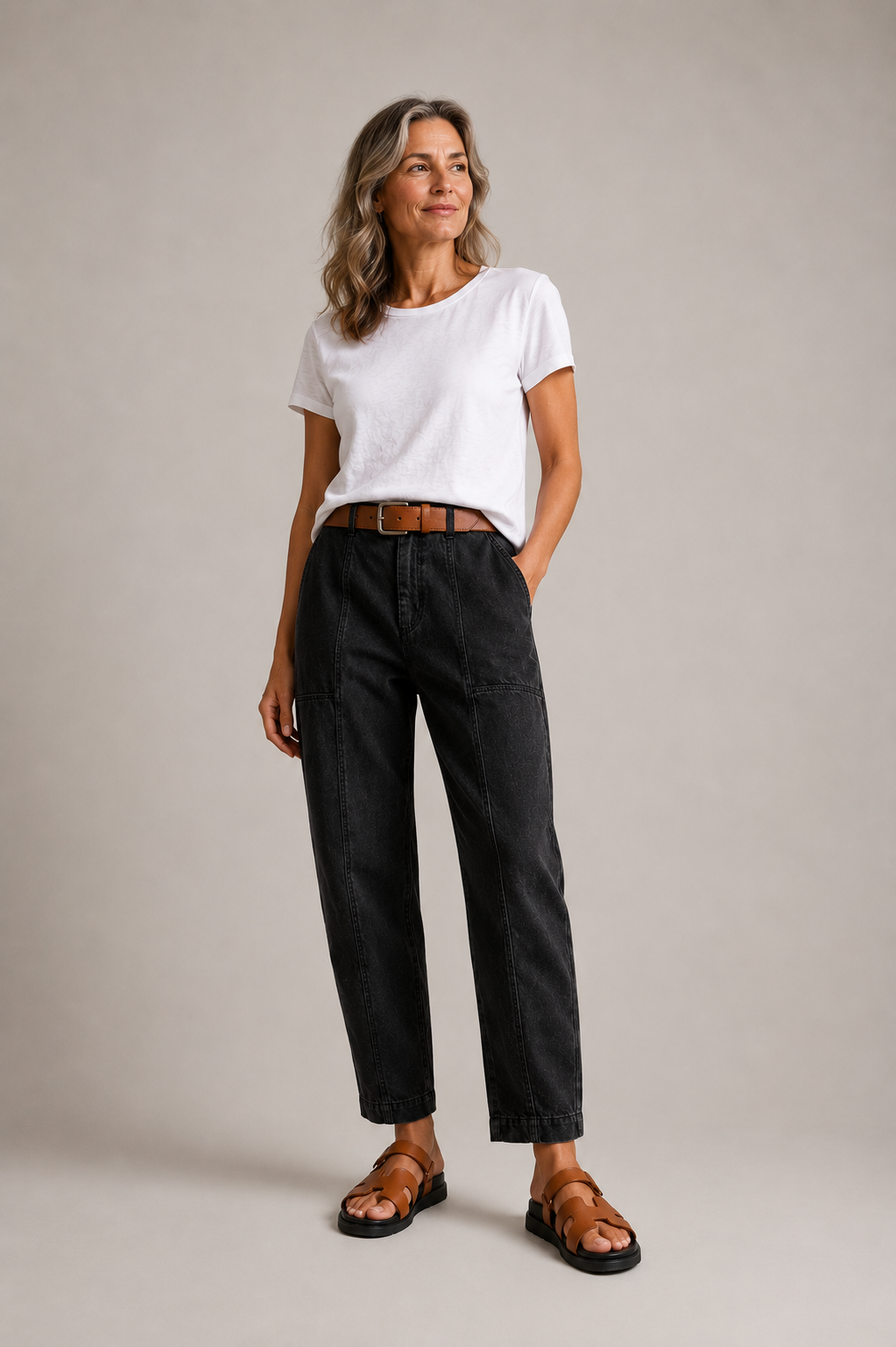 Farrah High-Waisted Tapered Pants