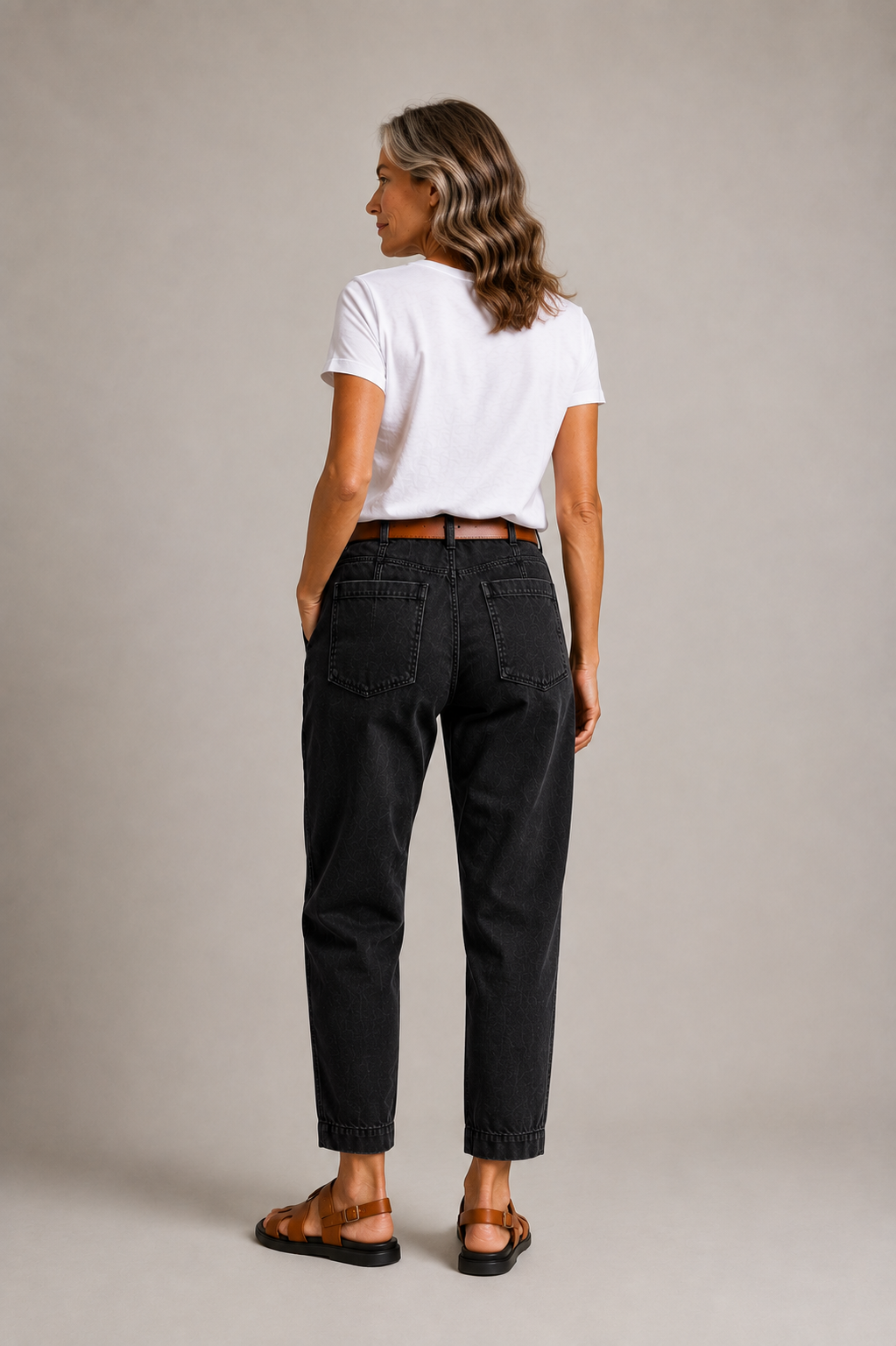 Farrah High-Waisted Tapered Pants