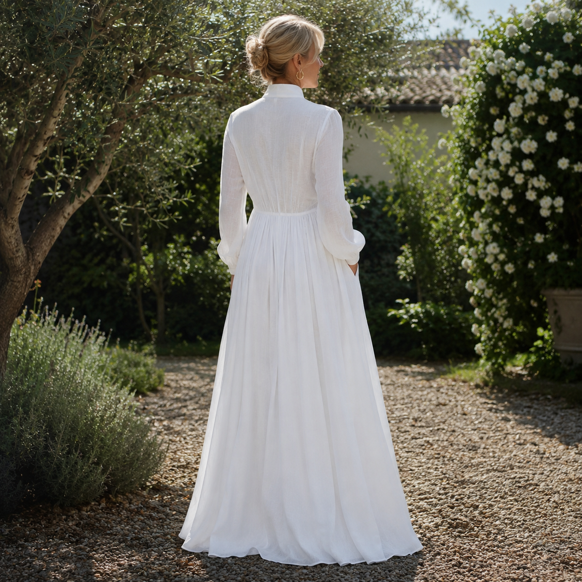 Serena | Flowing Button-Front Maxi Dress