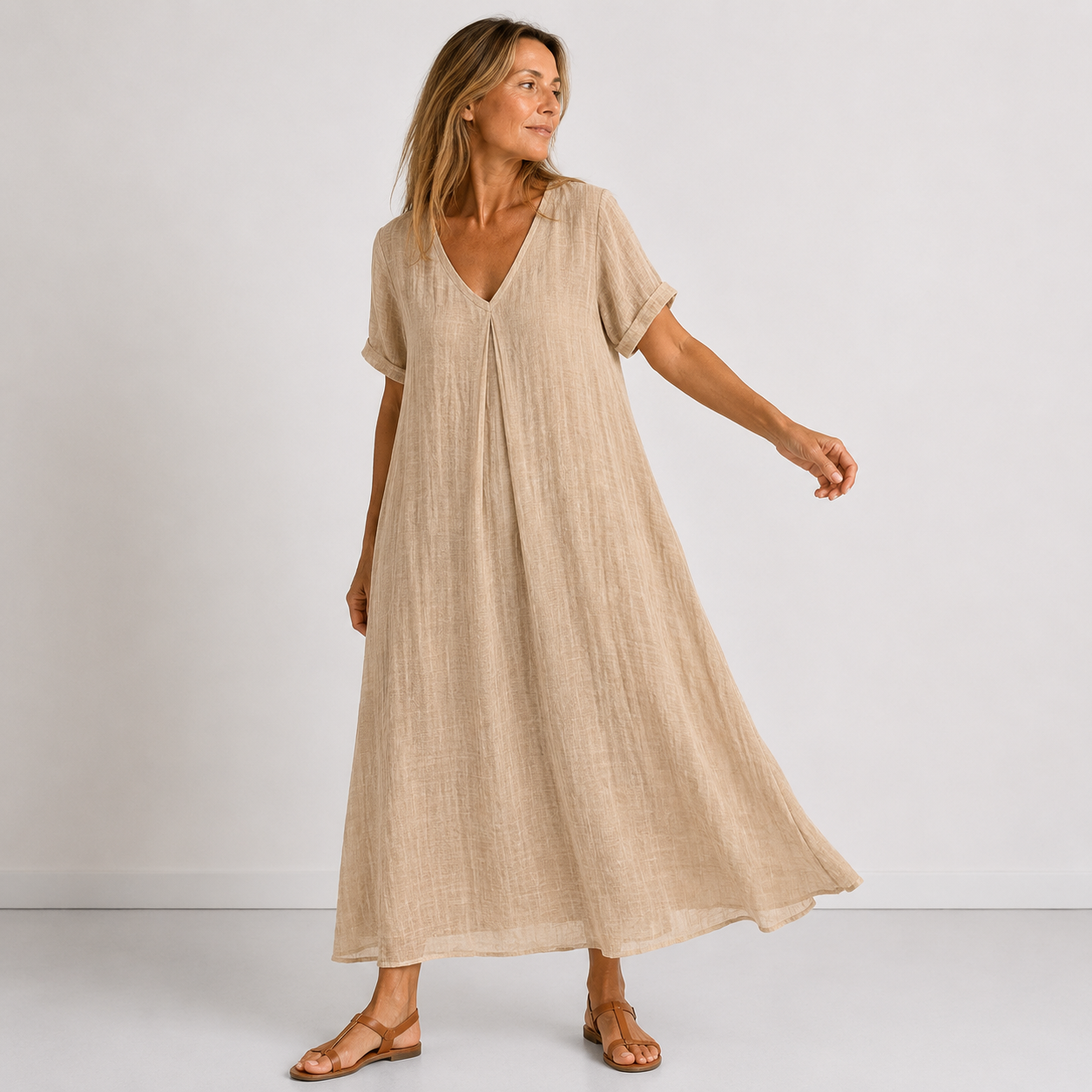 Giuliana™ Elegant Flowing Maxi Dress