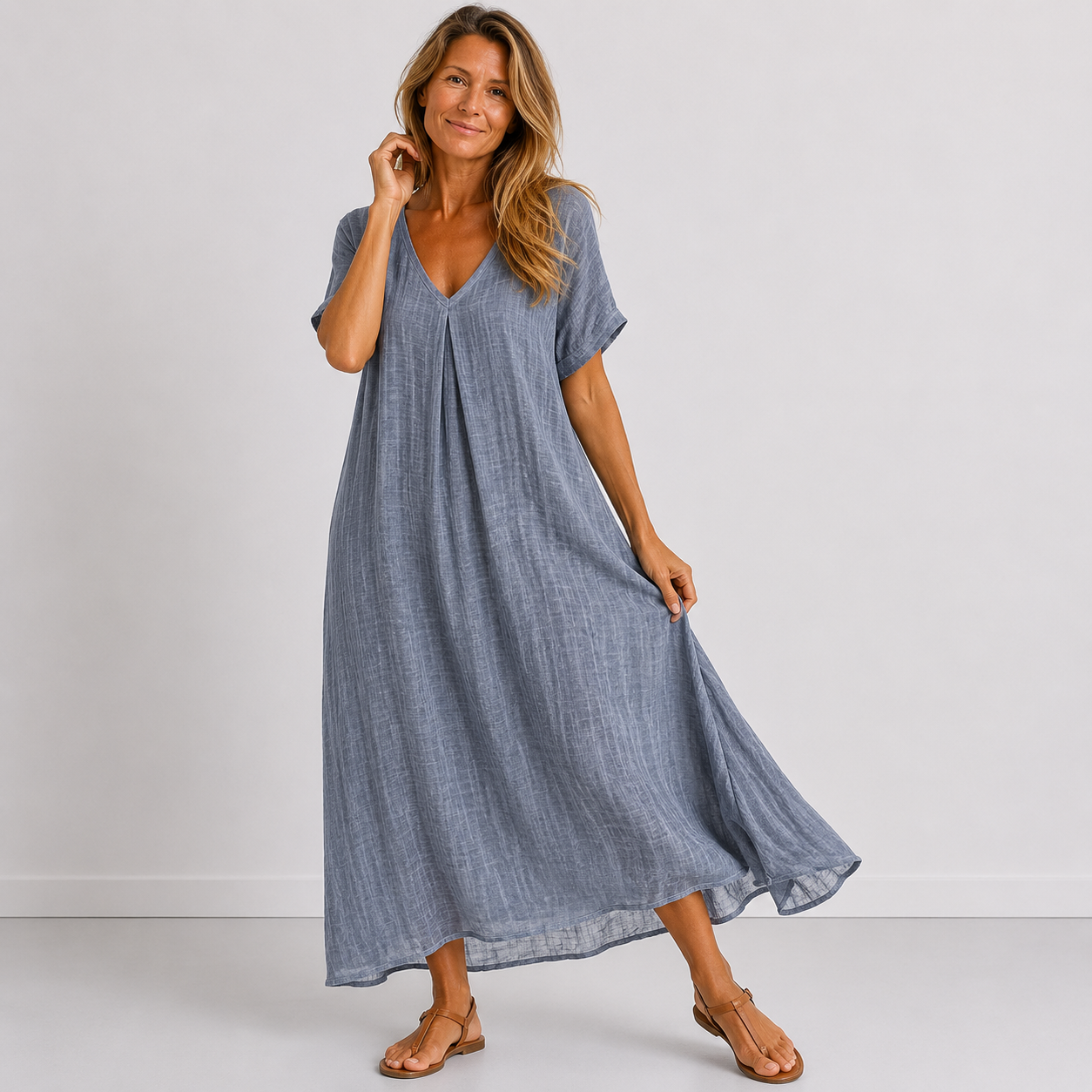 Giuliana™ Elegant Flowing Maxi Dress