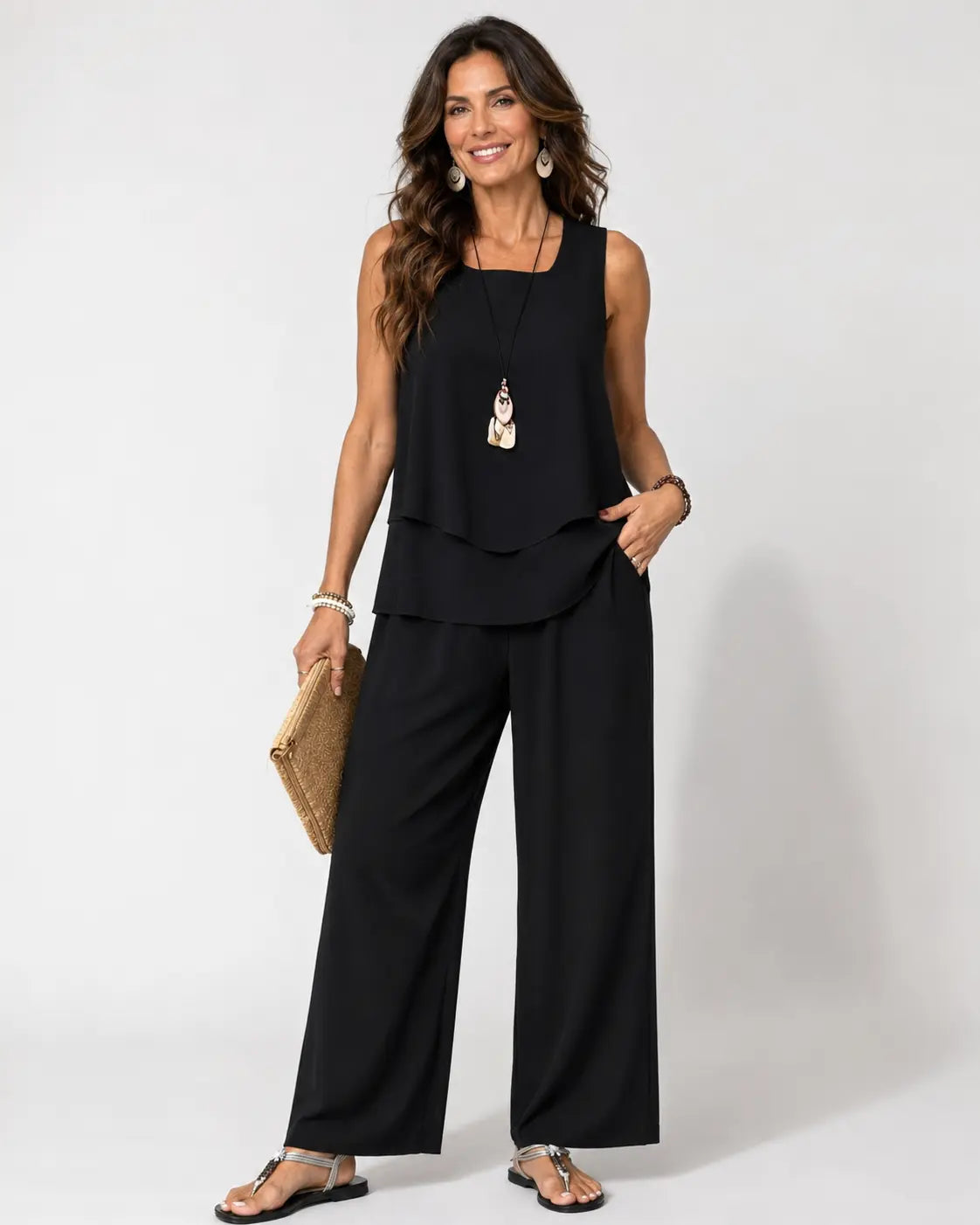 Diane™ | Draped Two-Piece Set