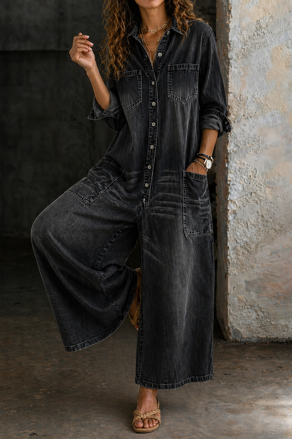 Eileen | Casual Denim Jumpsuit