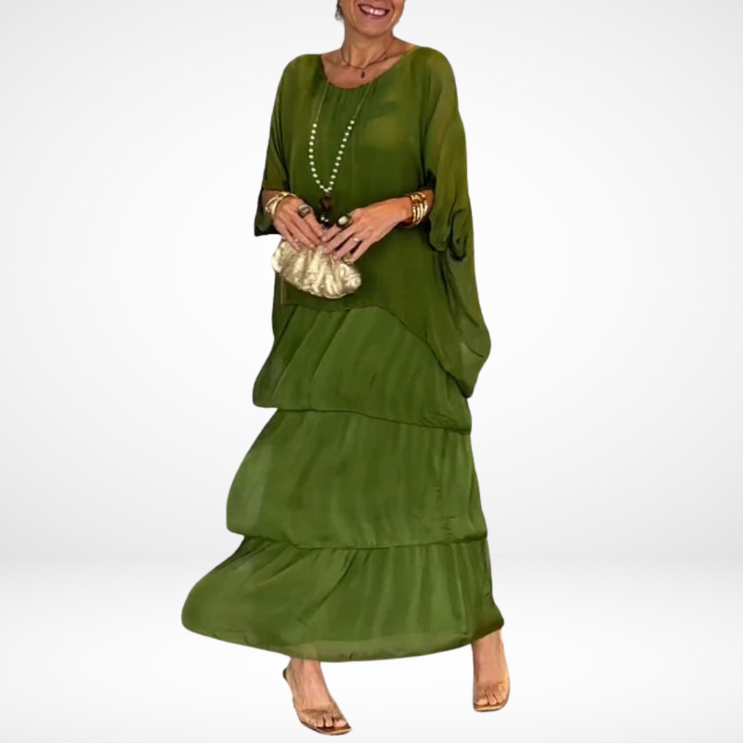 Hylda | Artistic Loose Maxi Dress
